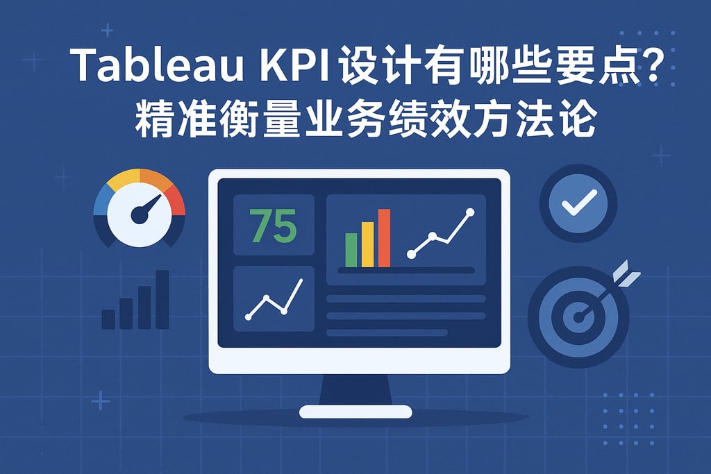 Tableau KPI设计有哪些要点？精准衡量业务绩效方法论